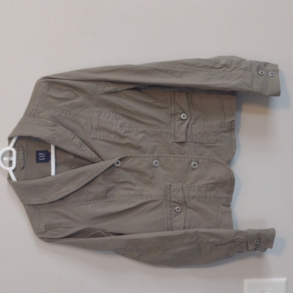 Gap Army Green Button up Jacket